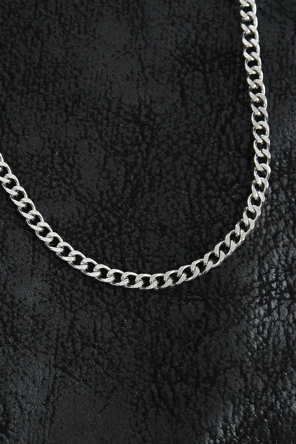 316L Çelik Klasik Zincir Model Gümüş Renk Erkek Kolye - Lisinya