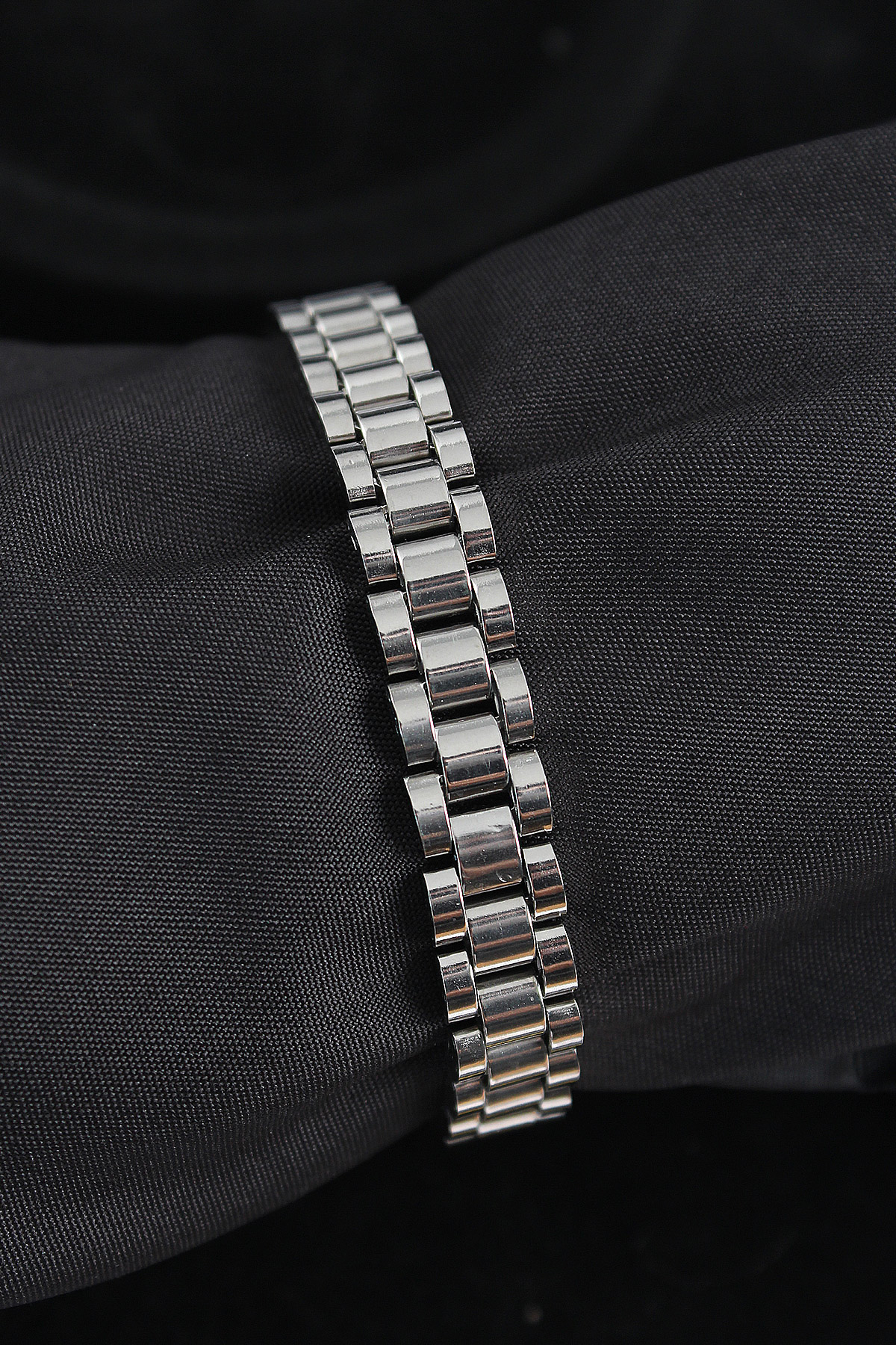 316L Çelik Kordon Model Gümüş Renk Erkek Bileklik - TJ-EB3752