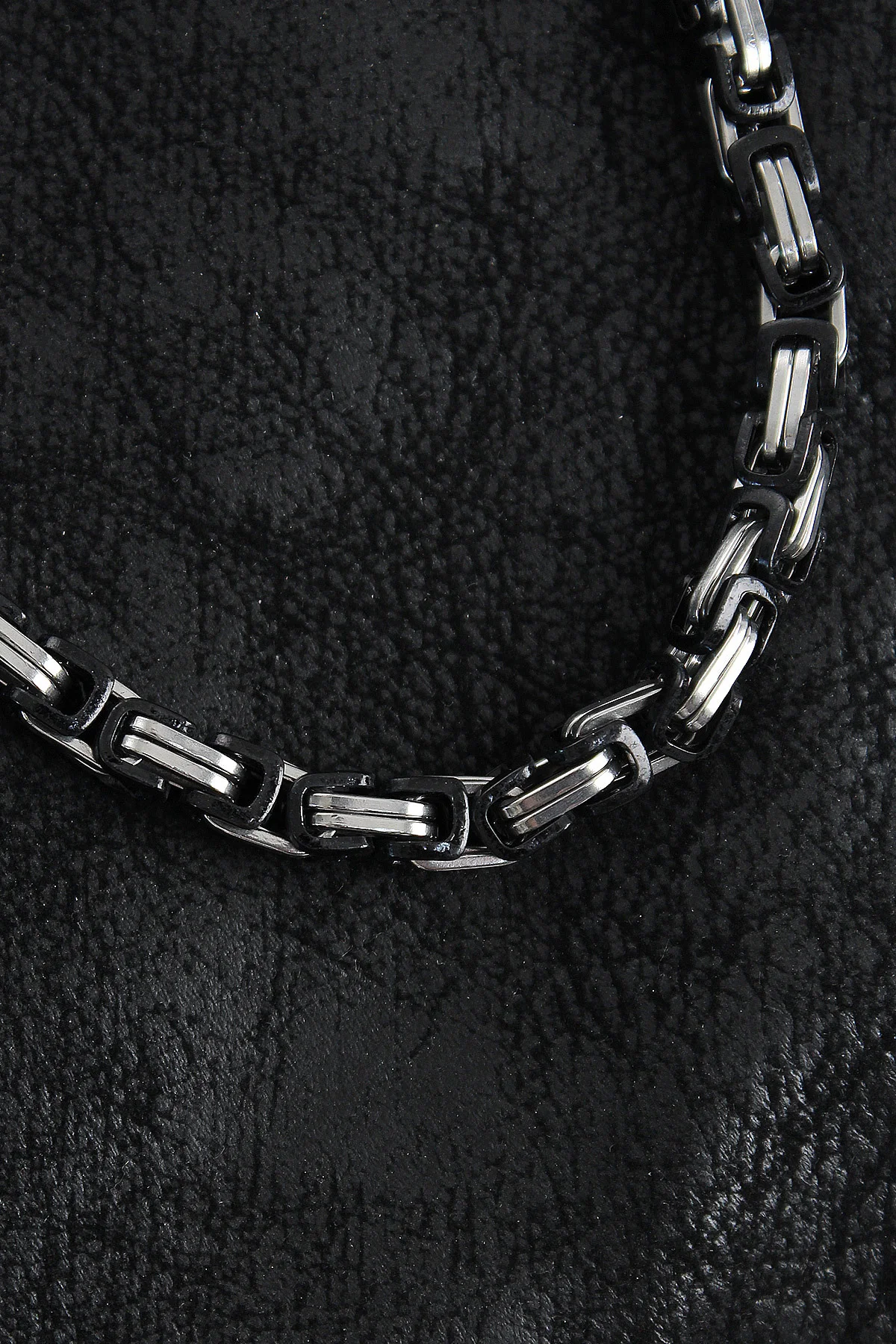 316L Çelik Kral Zincir Model Gümüş Renk Erkek Kolye - Lisinya