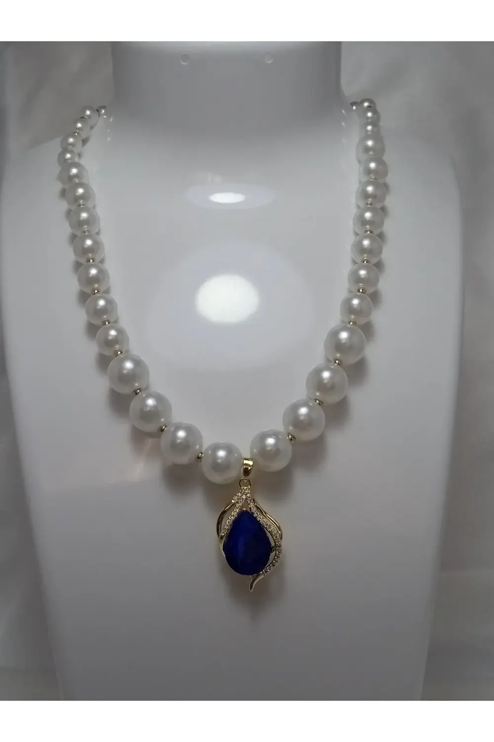 316L ÇELİK MOTİFLİ İNCİ KOLYE