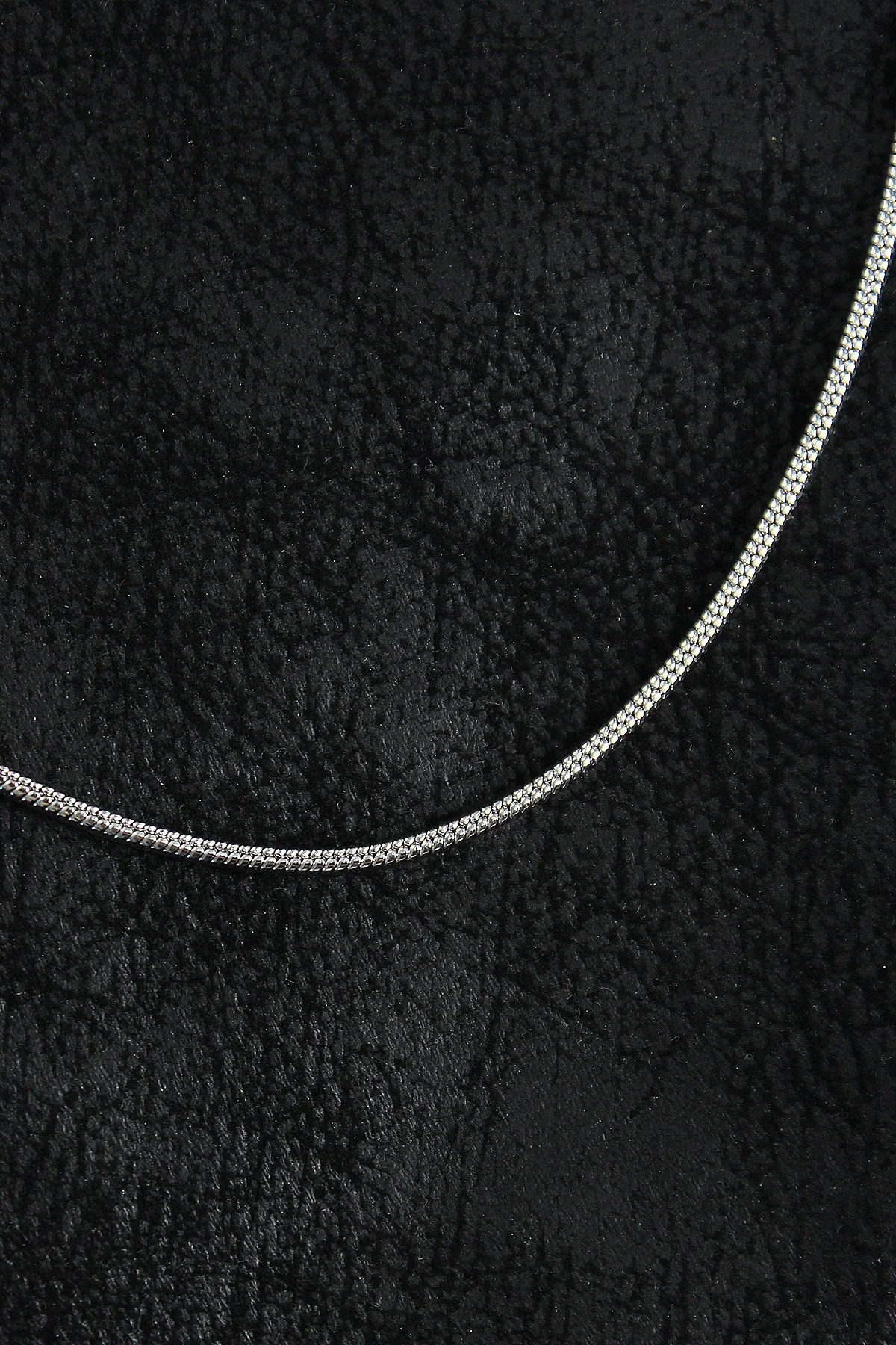 316L Çelik Örme Zincir Model Gümüş Renk Erkek Kolye - Lisinya