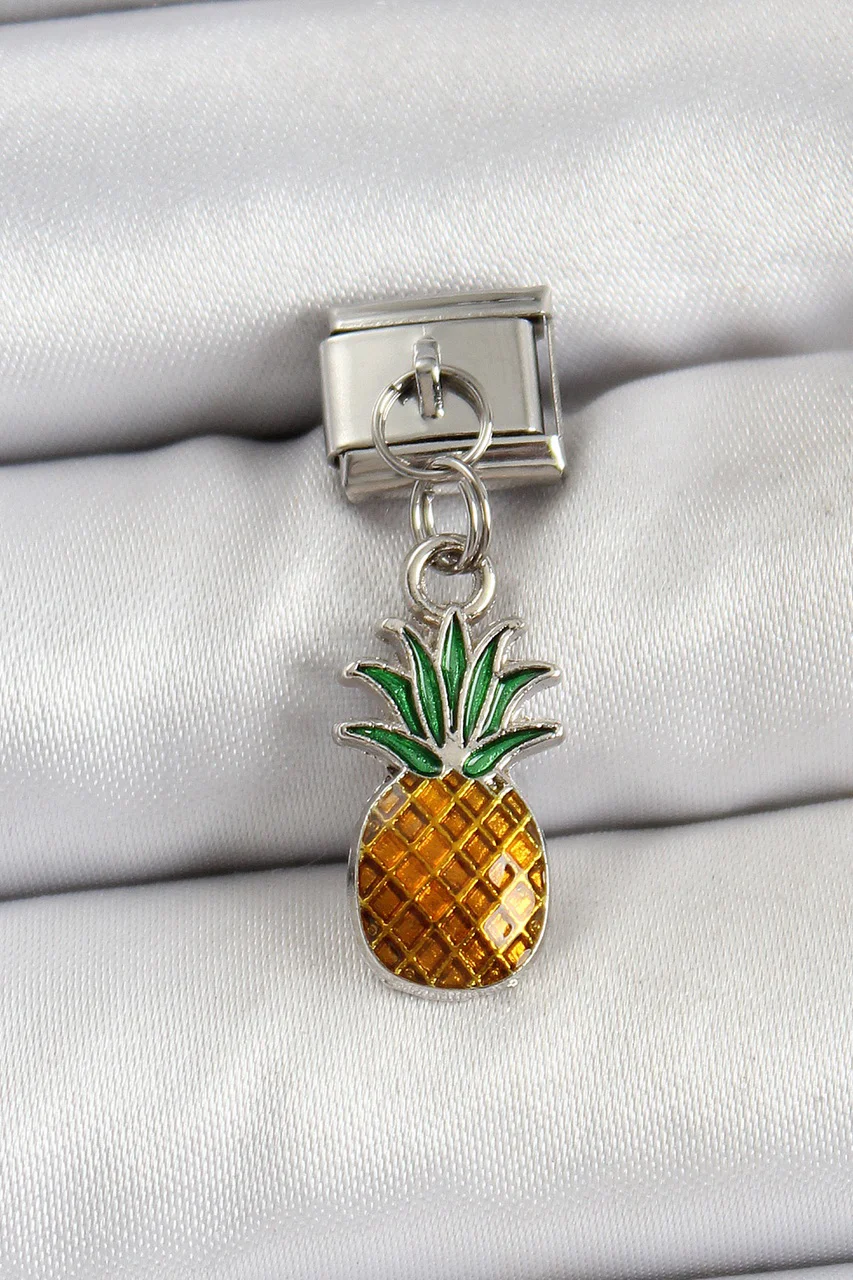 316l Çelik Sallantılı Ananas Model Gümüş Renk Nomination Charm - Lisinya Diğer