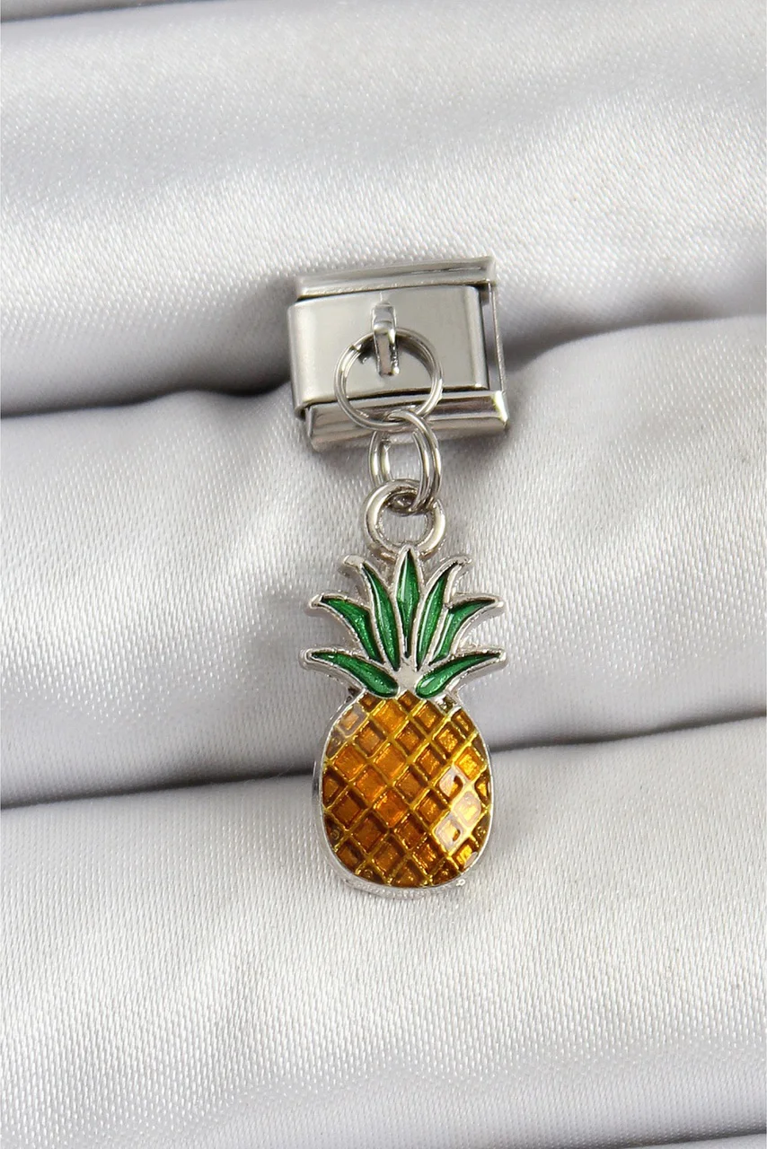 316l Çelik Sallantılı Ananas Model Gümüş Renk Nomination Charm Diğer