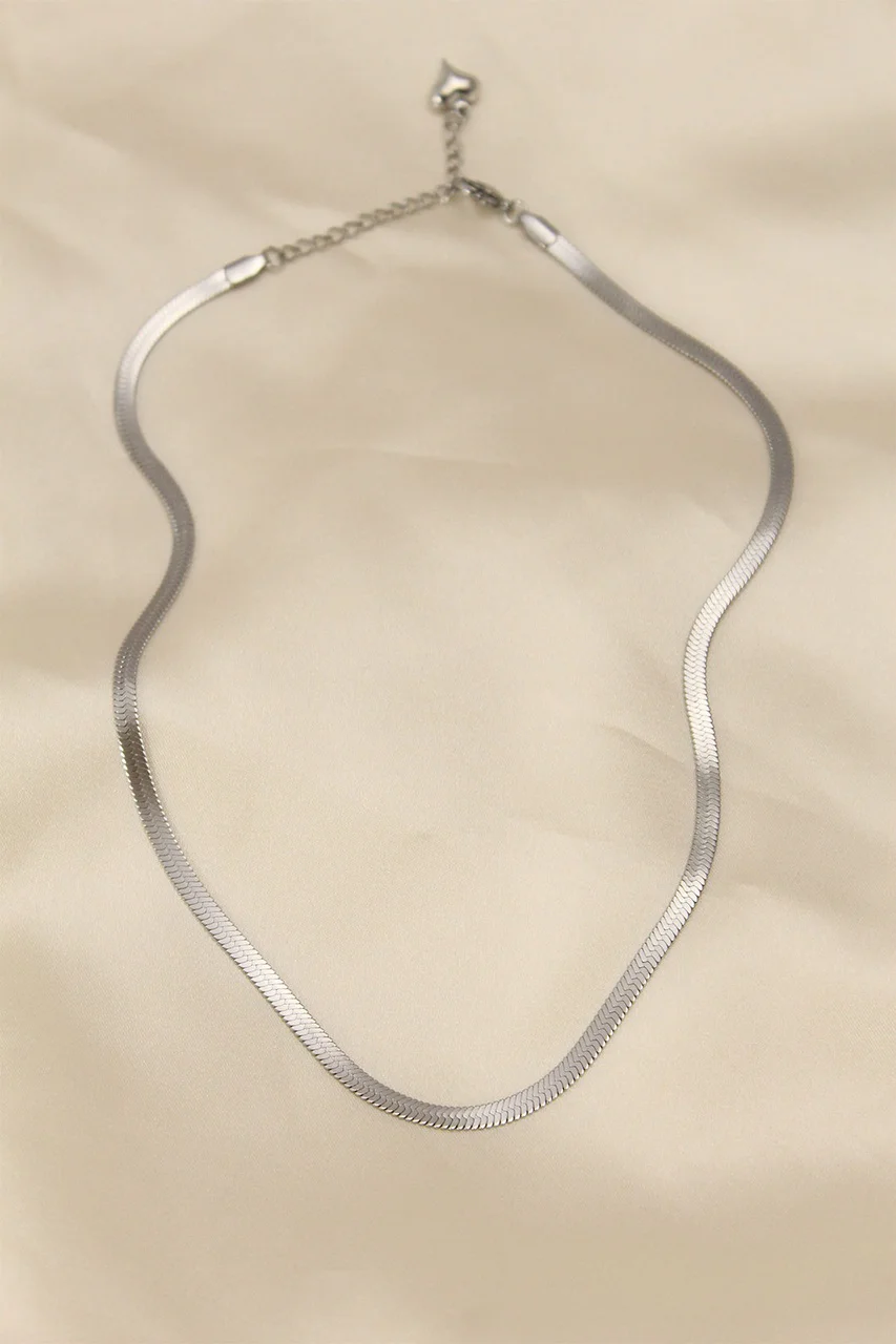 316l Çelik Silver Renk 45 Cm İtalyan Zincir Model Kadın Kolye Tj-bko5903 Diğer