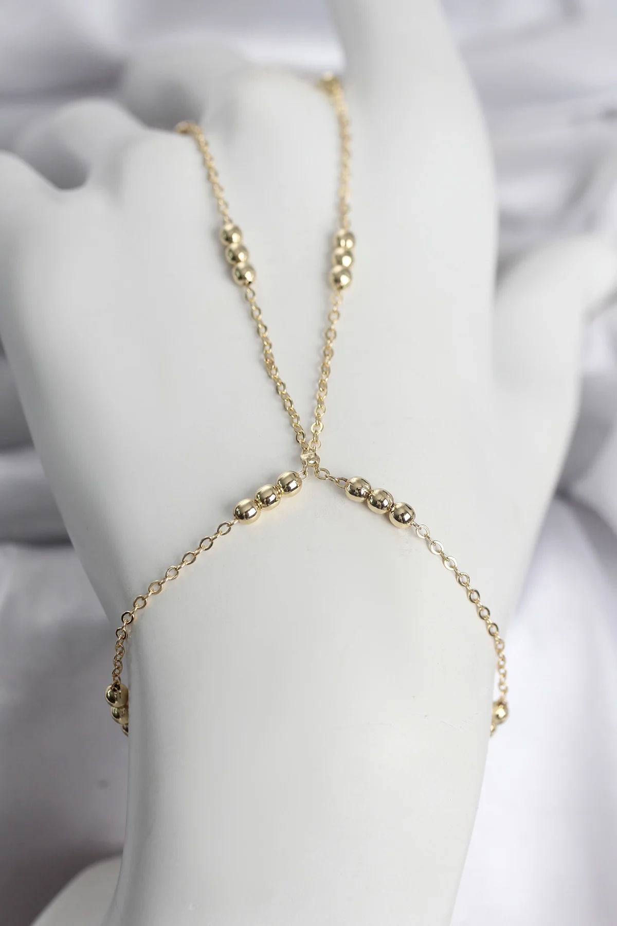 316L Çelik Top Zincirli Gold Renk Kadın Şahmeran - TJ-SN745