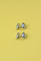 Tükkan Accessories 316L Çelik Yuvarlak Kol Düğmesi Gümüş Renk Kutulu Özel Tasarim Er