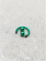 316L CERRAHİ ÇELİK PİERCİNG 10 MM KIRMIZI KAPLAMA DİŞ,DUDAK,KIKIR