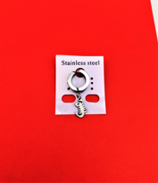 Tükkan Accessories 316L Cerrahi Çelik Akrep Figür Kistirmali 1 (Tek) Adet Çelik Küpe