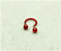 316L CERRAHİ ÇELİK PİERCİNG 8 MM PEMBE KAPLAMA DİŞ,DUDAK,KIKIRDAK