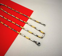 316L CERRAHİ ÇELİK GOLD/GÜMÜŞ 55 CM 2MM KALINLIK ÇELİK KOLYE-ÇKOL 316L CERRAHİ ÇELİK GOLD/GÜMÜŞ 55 CM 2MM KALINLIK ÇELİK KOLYE-ÇKOL