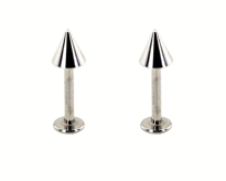 Tükkan Accessories 316L Cerrahi Çelik 2 Li Set Sivri Uç 8 Mm Piercing,Kulak,Dudak,Ki