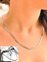 316L CERRAHİ ÇELİK GÜMÜŞ 50 CM 4 MM KALIN İTALYAN ZİNCİR-ÇKOL100