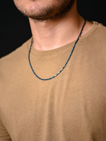 316L CERRAHİ ÇELİK 2 MM LACİVERT KAPLAMA DESENLİ VİP SERİ ÇELİK K