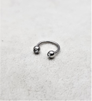 316L CERRAHİ ÇELİK 8 MM TAŞLI DİŞ, DUDAK, KIKIRDAK, TRAGUS, KAŞ, 