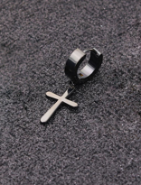 316L CERRAHİ ÇELİK SİYAH KAPLAMA HAÇ FİGÜR İĞNELİ 1 (TEK) ADET ÇE