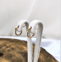 316L CERRAHİ ÇELİK ARKASI KAPALI 10 MM GOLD KAPLAMA VİP SERİ HALK