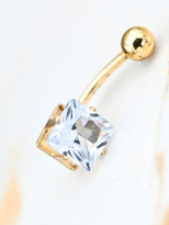 316L CERRAHİ ÇELİK GOLD KARE ZİRKON TAŞ ( 8 MM ZİRKON TAŞ) GÖBEK 316L CERRAHİ ÇELİK GOLD KARE ZİRKON TAŞ ( 8 MM ZİRKON TAŞ) GÖBEK