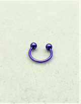 316L CERRAHİ ÇELİK PİERCİNG 10 MM KIRMIZI KAPLAMA DİŞ,DUDAK,KIKIR