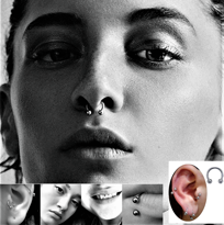 316L CERRAHİ ÇELİK PİERCİNG 10 MM SMİLEY, TRAGUS, DUDAK, KIKIRDAK