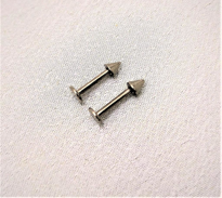 Tükkan Accessories 316L Cerrahi Çelik 2 Li Set Sivri Uç 8 Mm Piercing,Kulak,Dudak,Ki