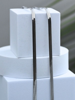 316L CERRAHİ ÇELİK GÜMÜŞ 50 CM 4 MM KALIN İTALYAN ZİNCİR-ÇKOL100