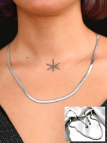 316L CERRAHİ ÇELİK GÜMÜŞ 50 CM 4 MM KALIN İTALYAN ZİNCİR-ÇKOL100