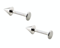 Tükkan Accessories 316L Cerrahi Çelik 2 Li Set Sivri Uç 8 Mm Piercing,Kulak,Dudak,Ki