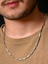 316L CERRAHİ ÇELİK 3 MM 55 CM ÇELİK KOLYE-ÇKOL81