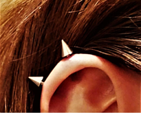 Tükkan Accessories 316L Cerrahi Çelik 2 Li Set Sivri Uç 8 Mm Piercing,Kulak,Dudak,Ki
