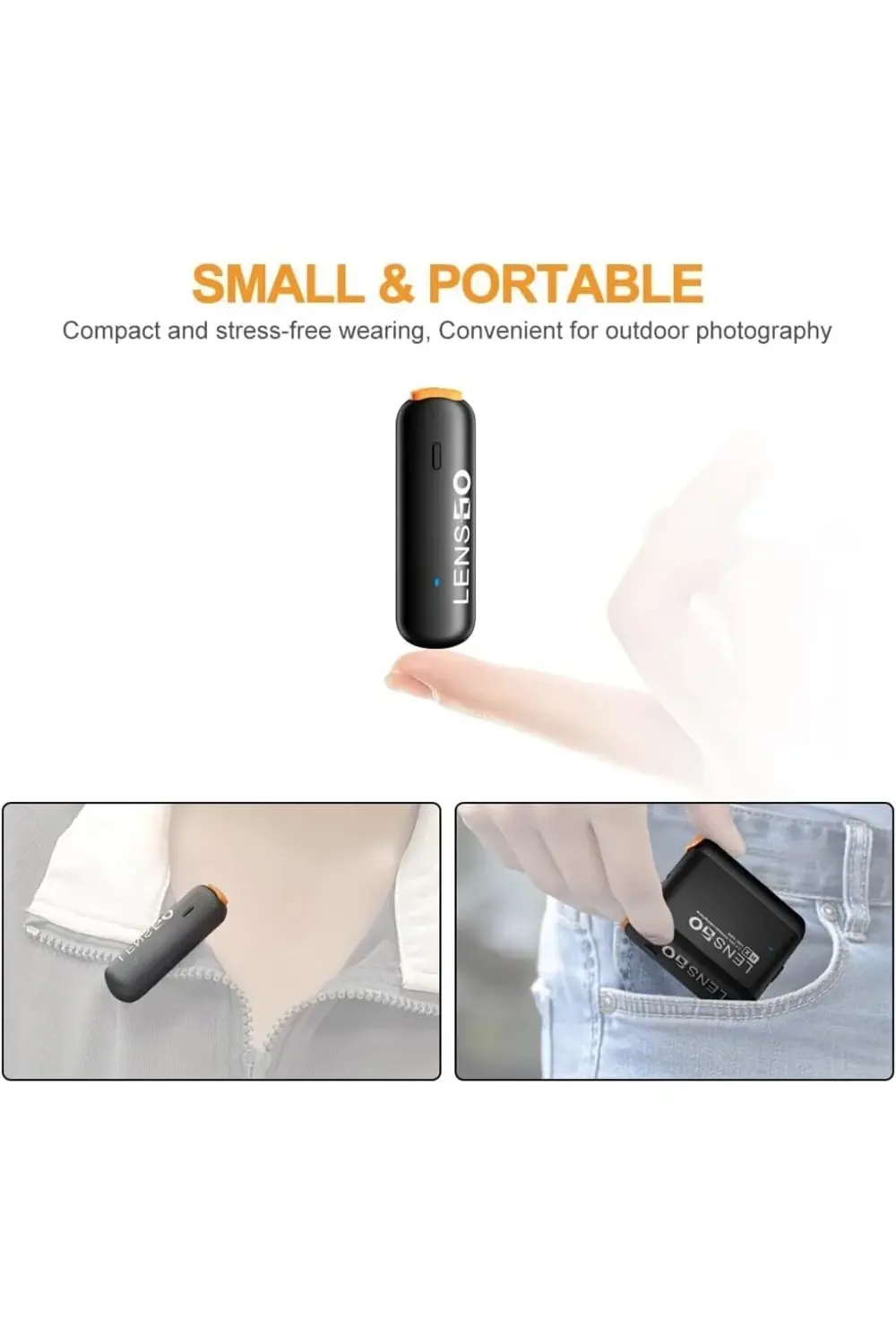 318c Mini Ikili Kablosuz Yaka Mikrofonu (IOS, ANDROİD VE KAMERA U