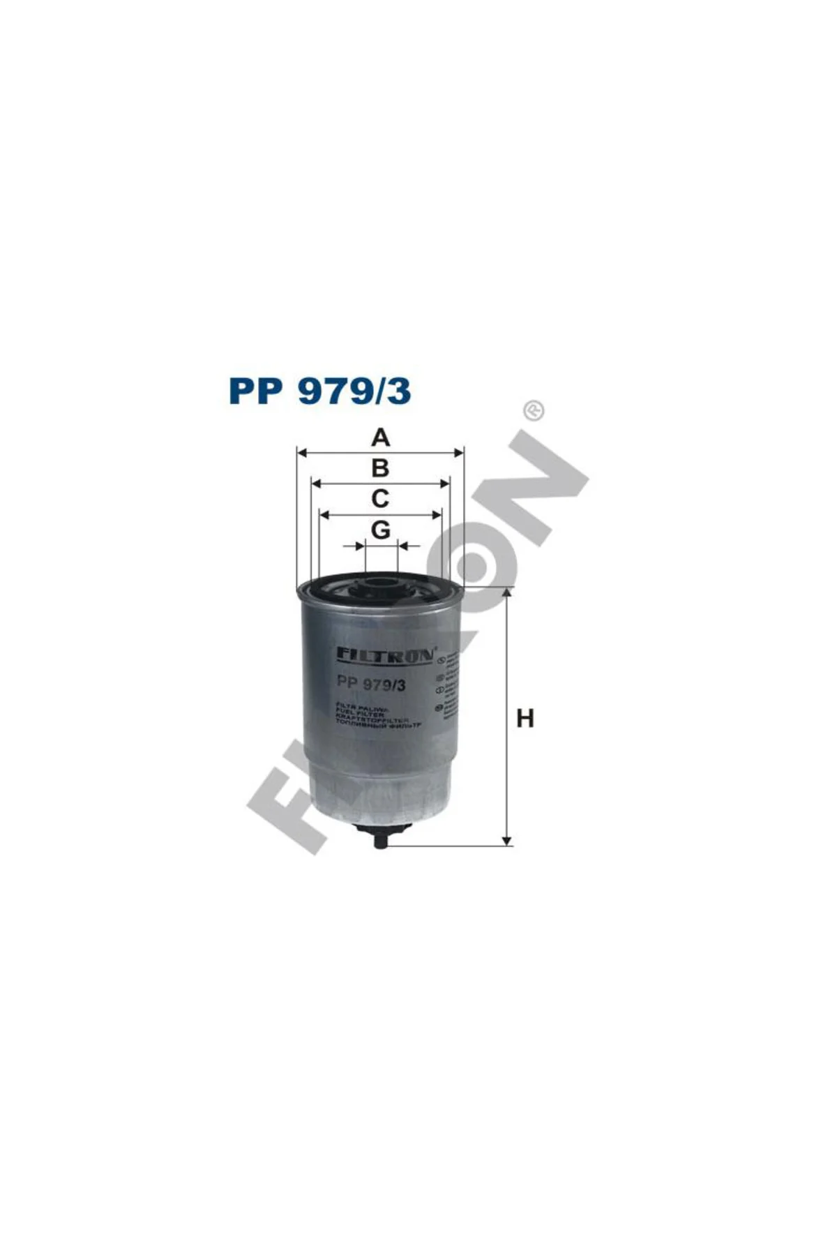 31922-3E200 YAKIT FİLTRESİ HYUNDAI ACCENT2-3 GETZ H1 STRAX H200 i800 SANTAFE SONATA 02- PP979/3