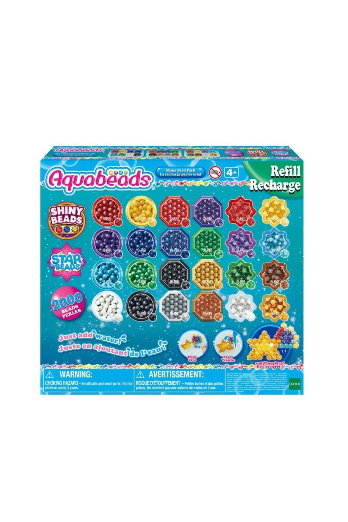 31995 AquaBeads Parlak Boncuk Paketi (yedek paket) 2000 parça +4 yaş