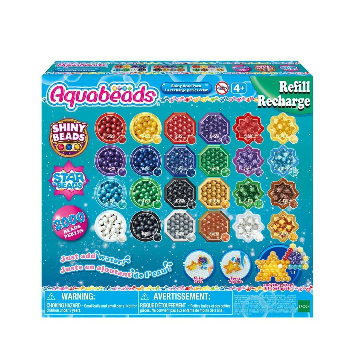 31995 AquaBeads Parlak Boncuk Paketi (yedek paket) 2000 parça +4