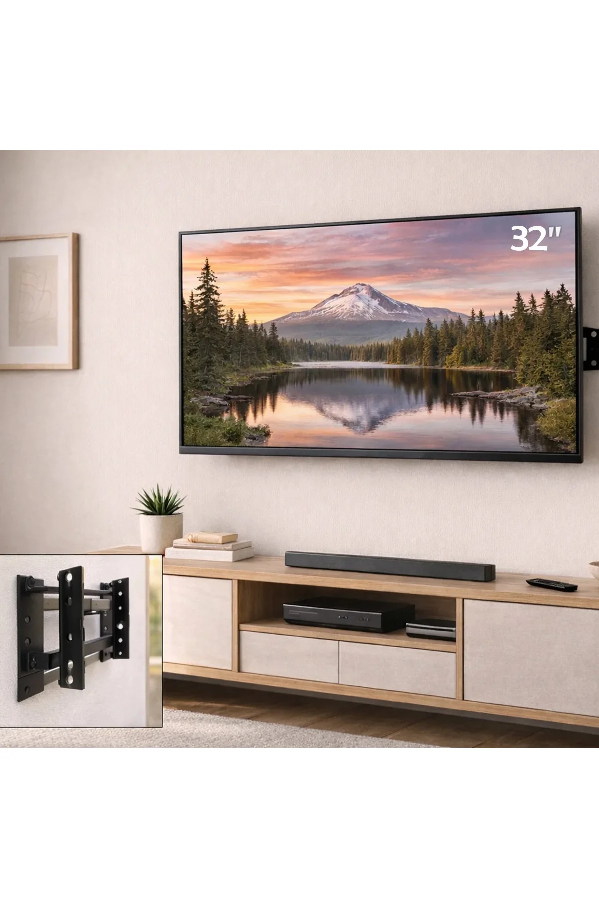 32-44" LCD/LED Sabit TV Askı Aparatı 56x140 cm 32-44" LCD/LED Sabit TV Askı Aparatı 56x140 cm
