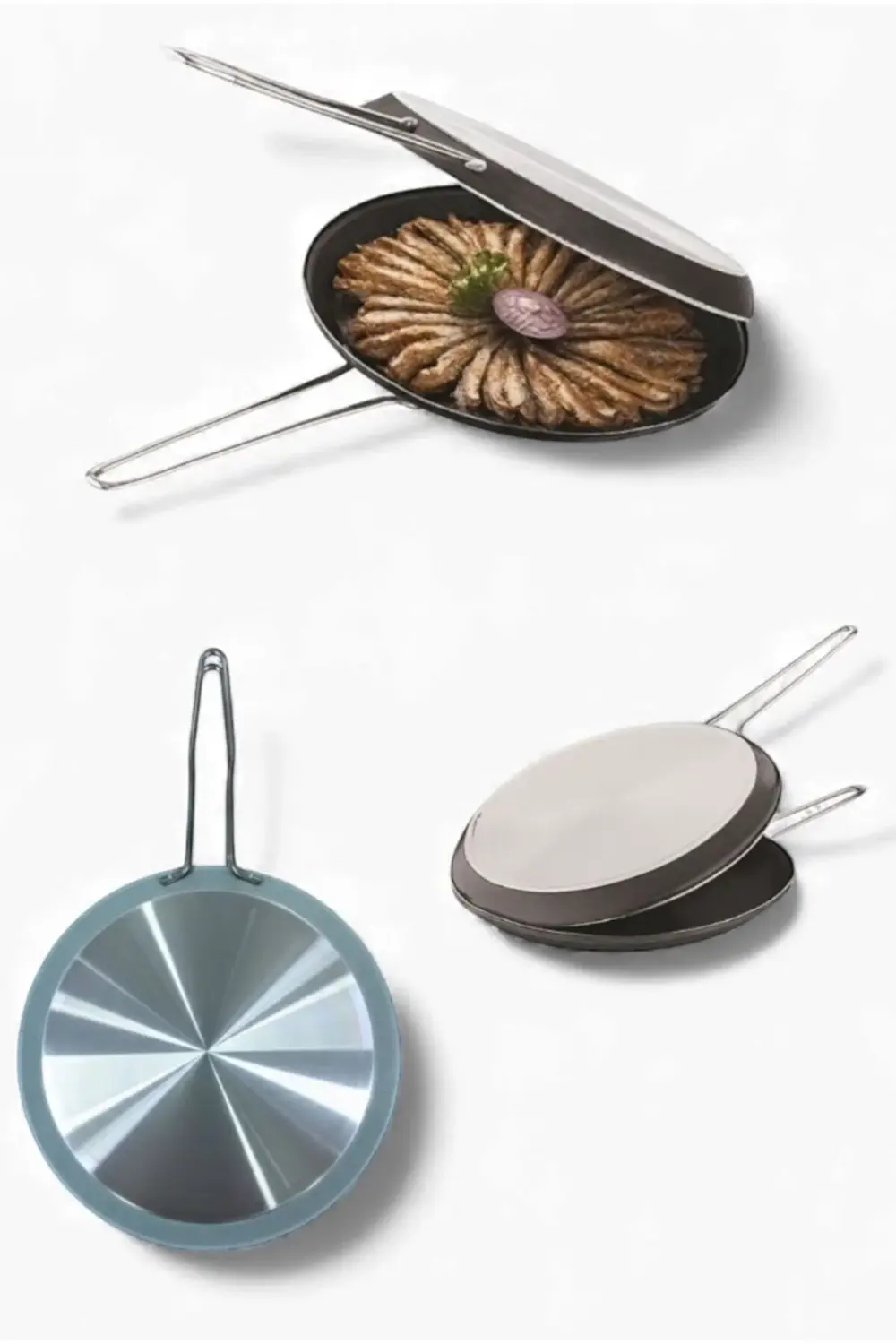 32 cm Çift Taraflı Teflon Balık Tavası – Balık Tavası, Yanmaz Yap