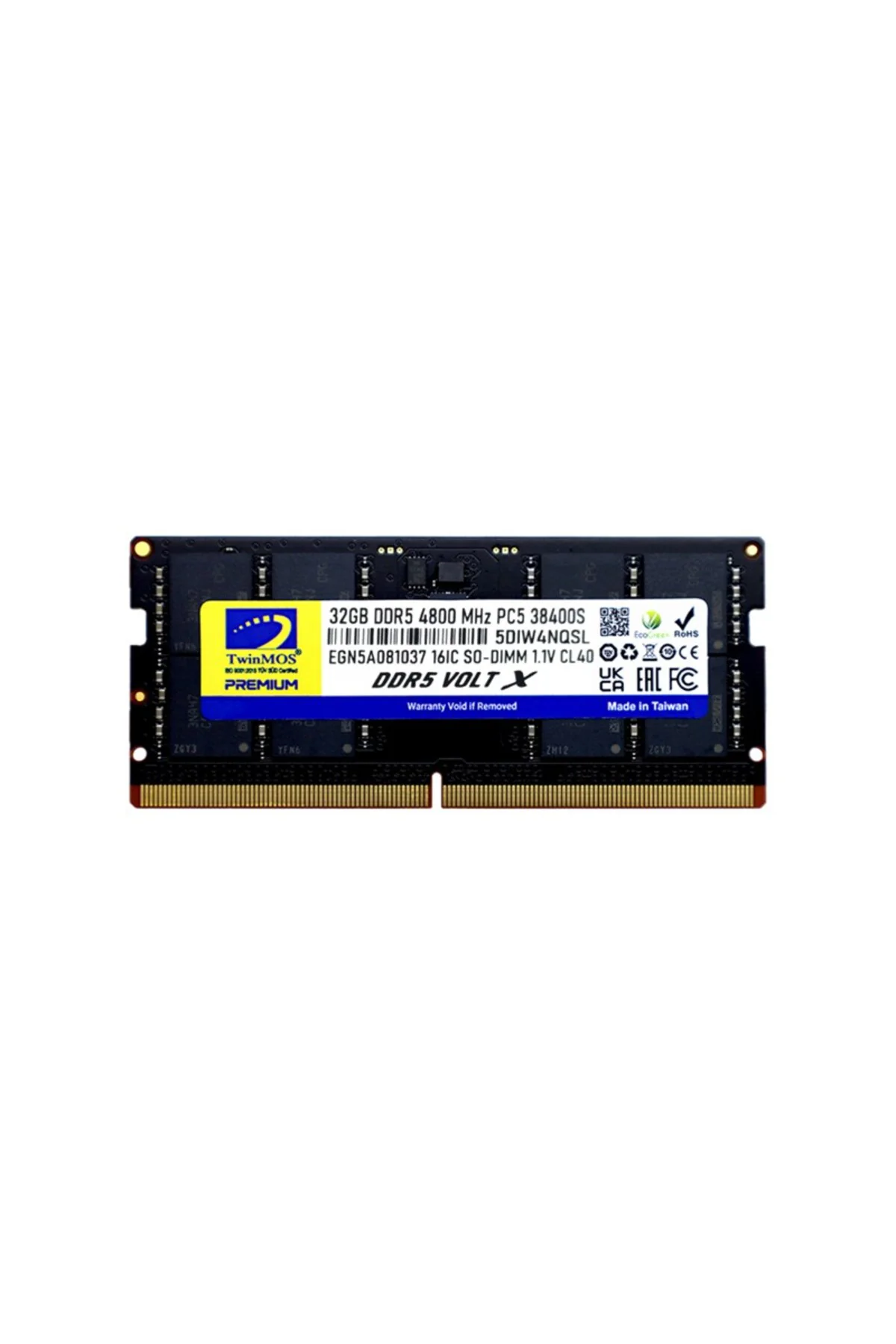 32 GB DDR5 4800MHZ TWINMOS NB TMD532GB4800S40