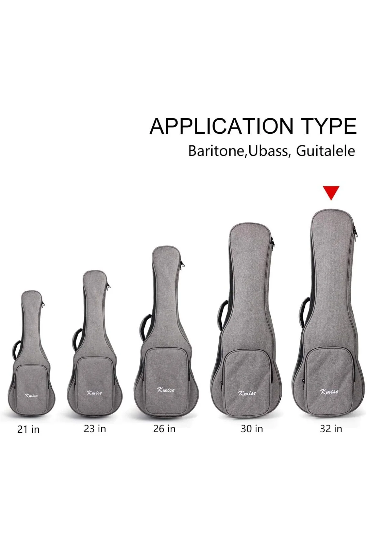 32 inç Bariton Gig Çanta Yumuşak Taşıma Durumda Guitarlele UBass 32 inç Bariton Gig Çanta Yumuşak Taşıma Durumda Guitarlele UBass