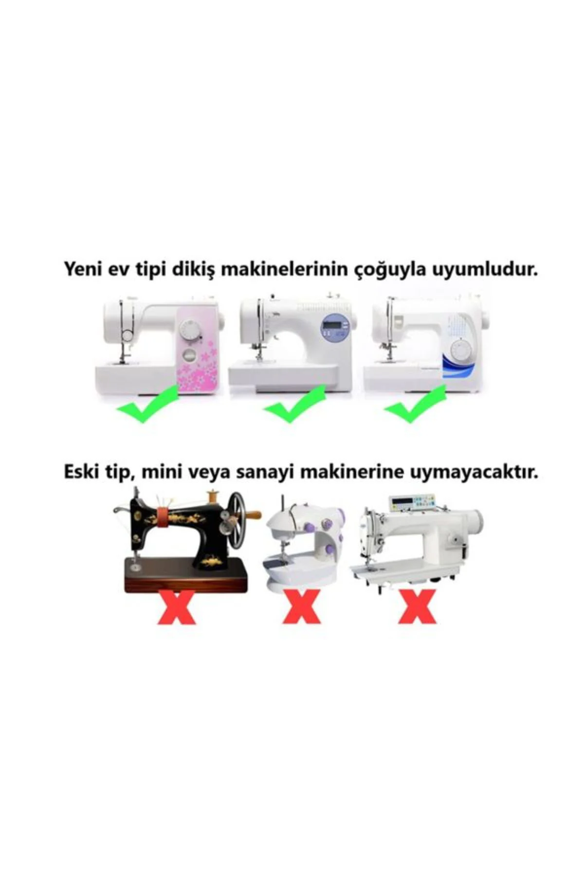 32 Parça Ev Tipi Aile Dikiş Makinesi Ayak Seti