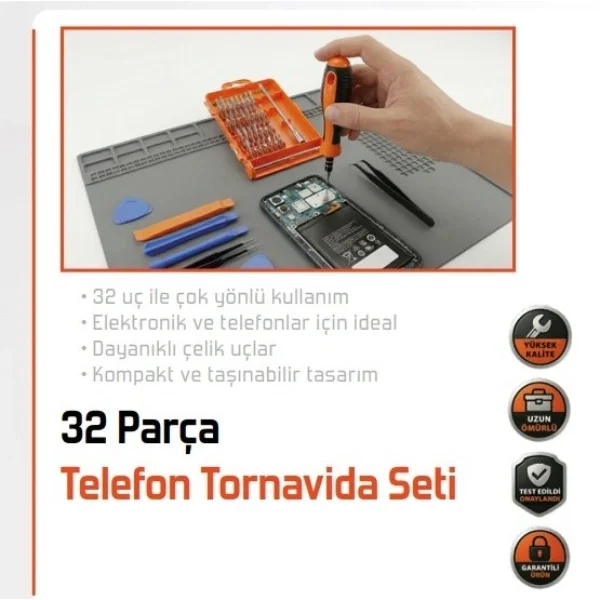 32 Parça Telefon Tamir Mini Tornavida Seti Fiyatı, Yorumları ve Özellikleri