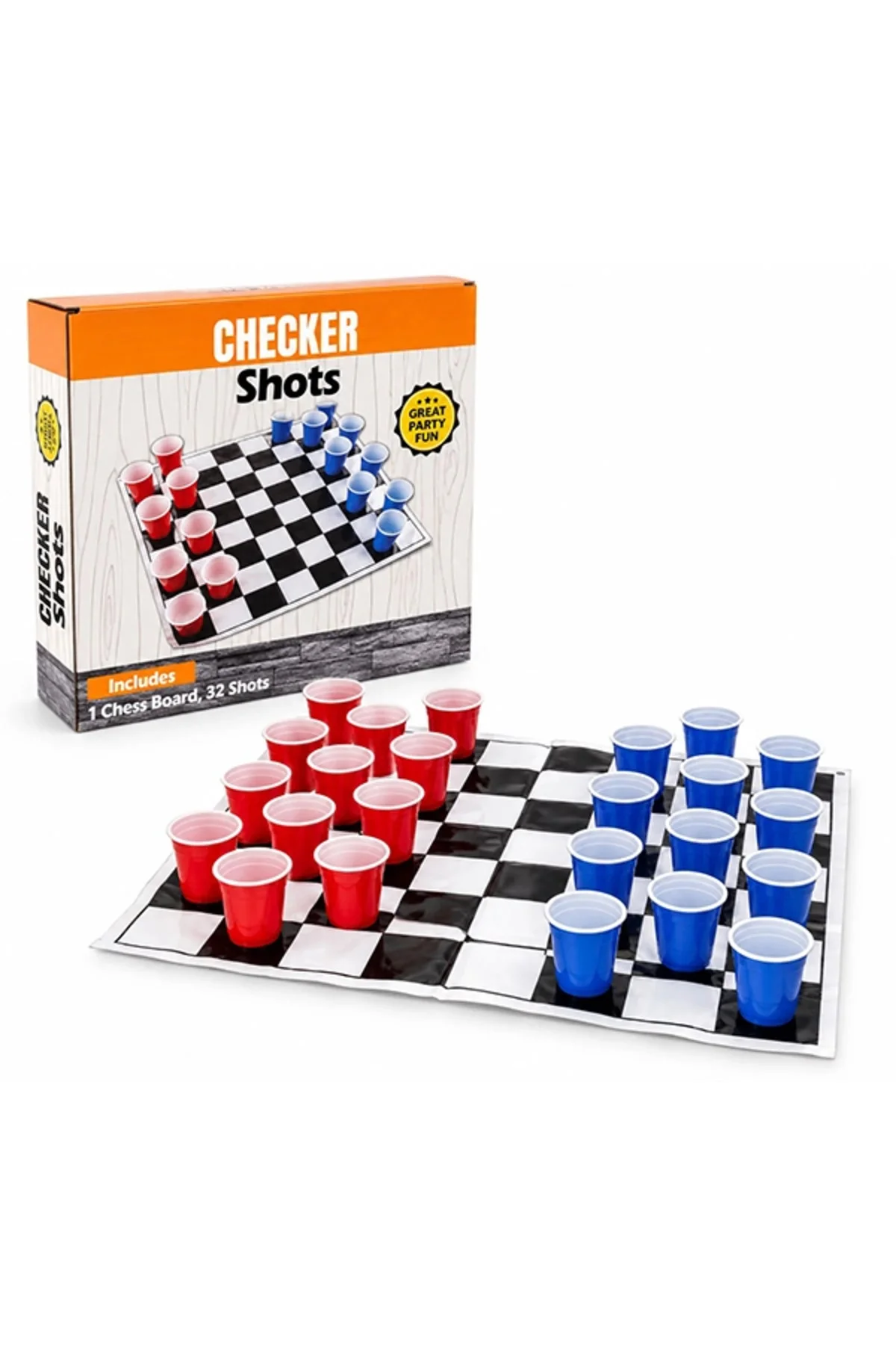 32 Shot Bardaklı Dama Oyunu Seti Alk5347 32 Shot Bardaklı Dama Oyunu Seti Alk5347