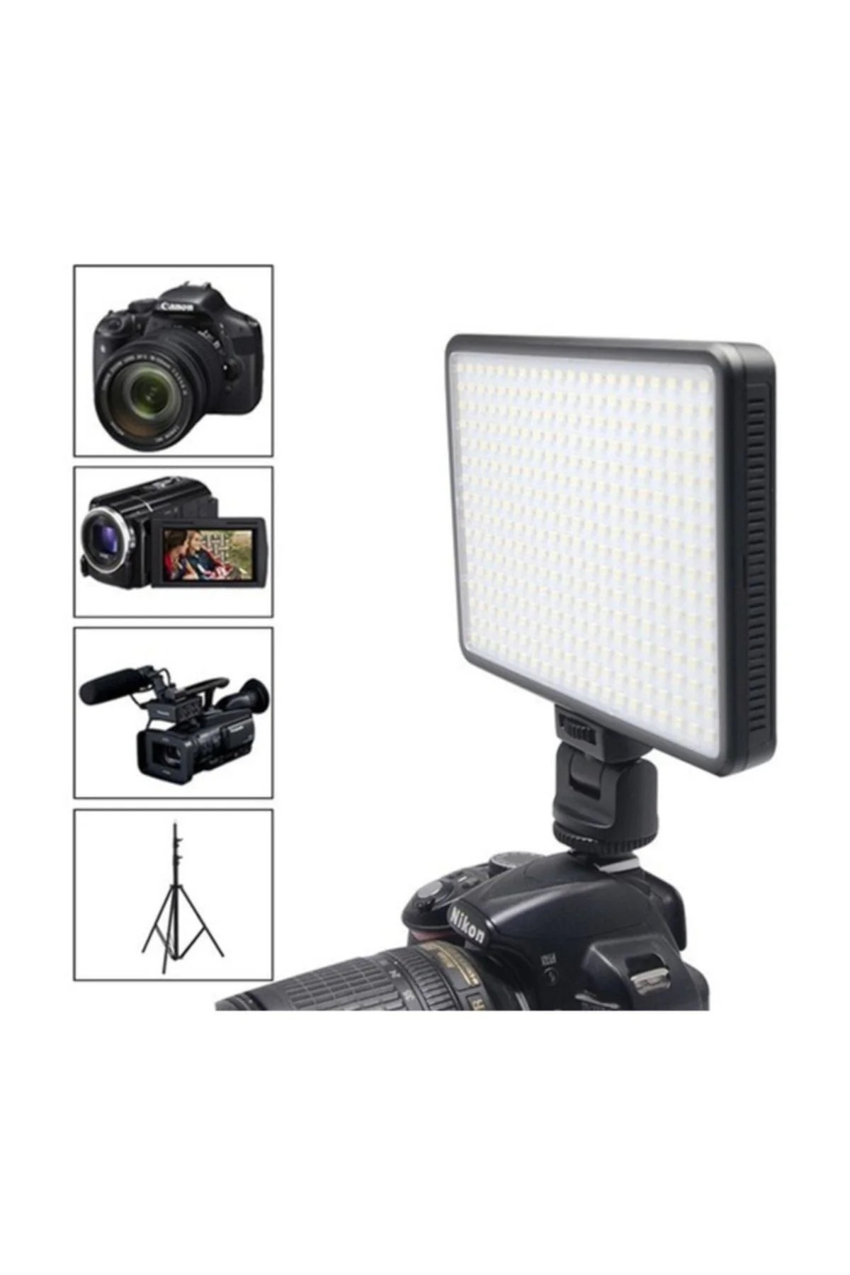 320 Led Video Kamera işiği Led işik Sony,Panasonic,Jvc Ve Tüm