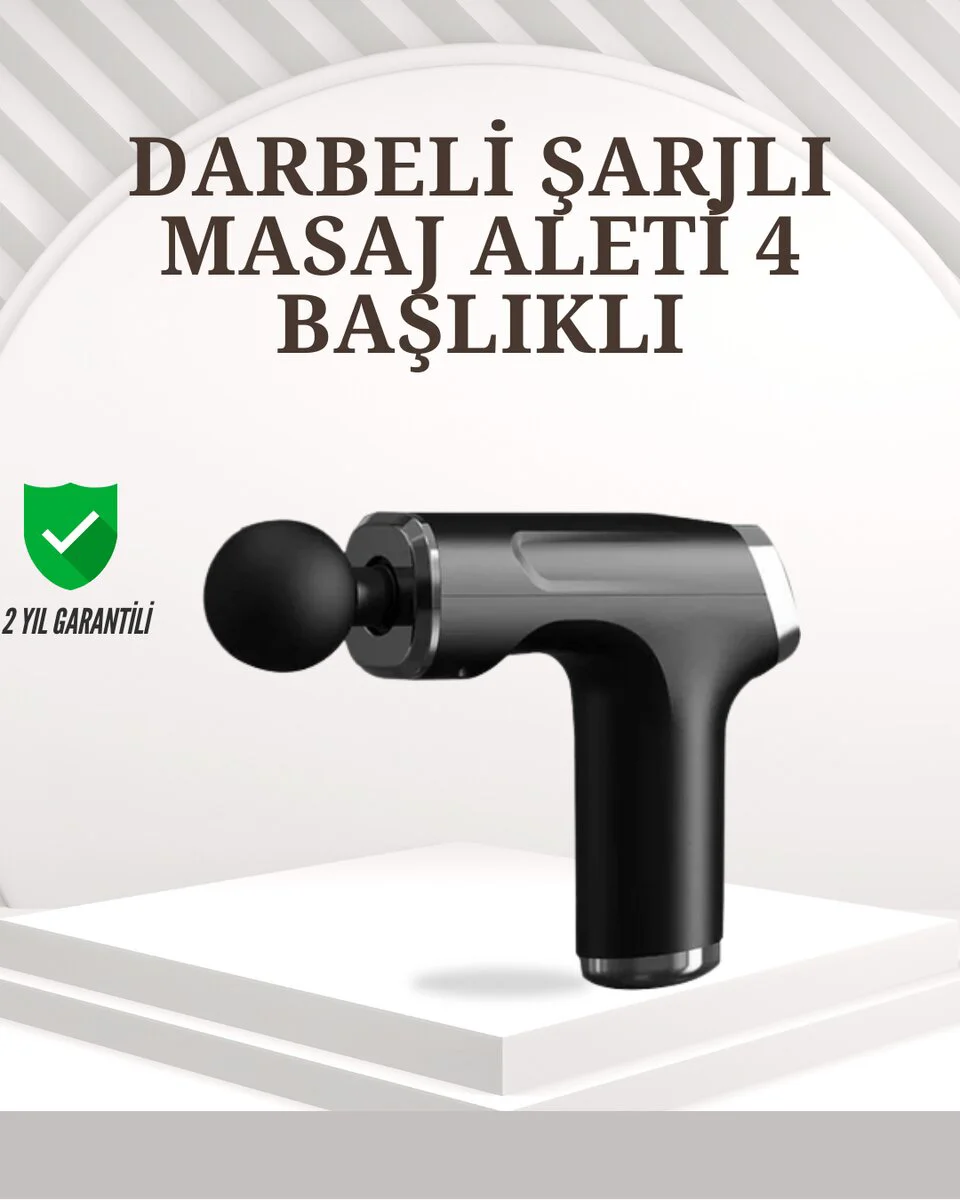 3200R/Dak Güçlü Motorlu Masaj Tabancası - Derin Kas Rahatlatma ve Hızlı İyileşme
