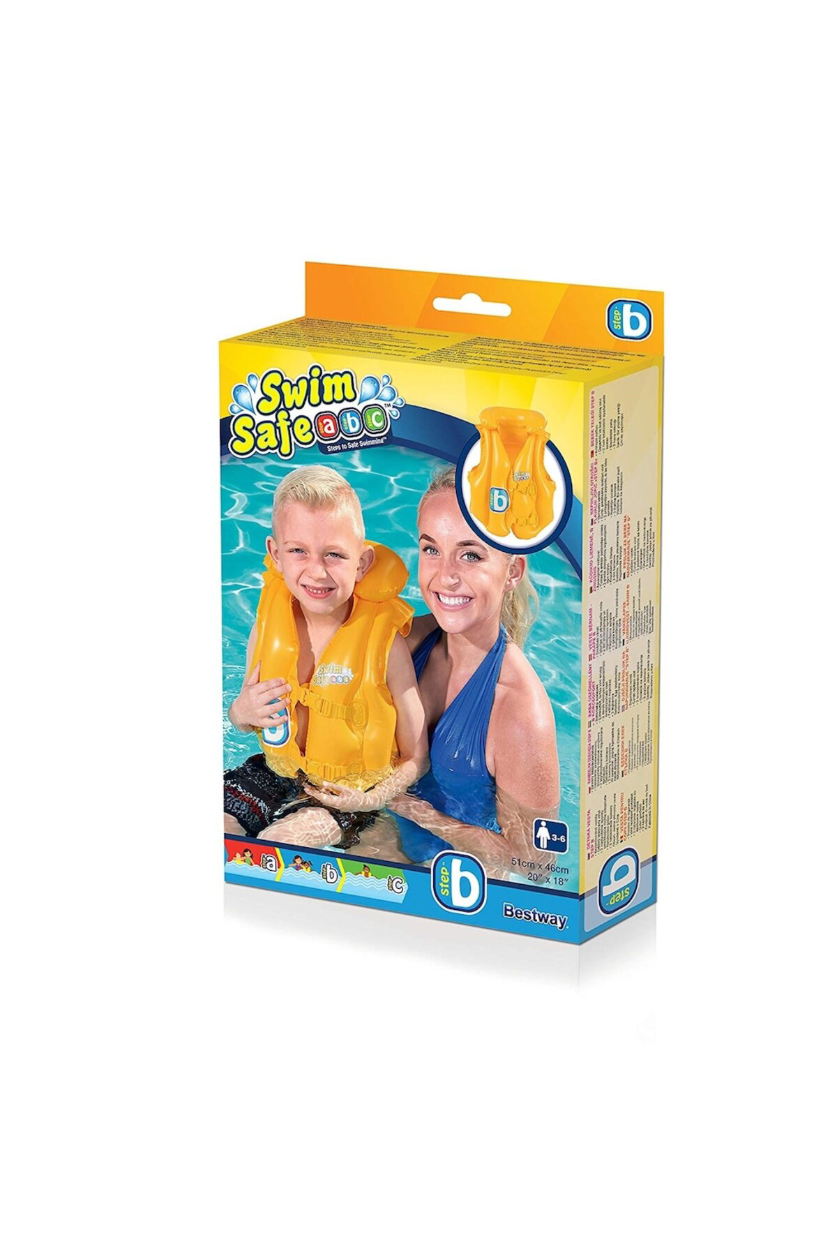 Bestway 32034 Can Yeleği Sarı 51 X 46 Cm