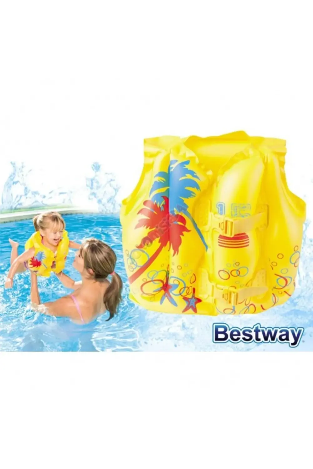 32069, Tropikal Desenli Can Yeleği 3-6 Yaş