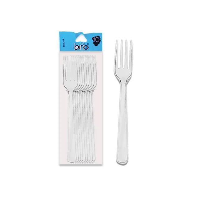 322 Plastik Şeffaf Büyük Çatal 10'lu - Dayanıklı Tek Kullanımlık Çatal Fiyatı, Yorumları ve Özellikleri