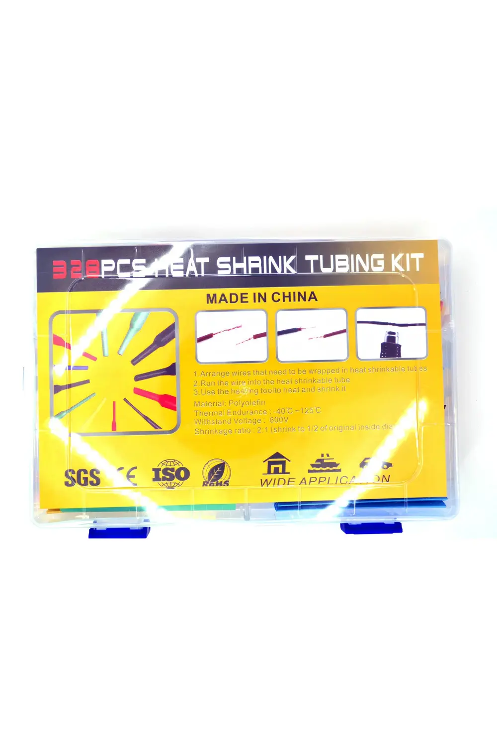328 Parça Makaron Seti Isı ile Daralan Makaron Renkli Kablo Tamir
