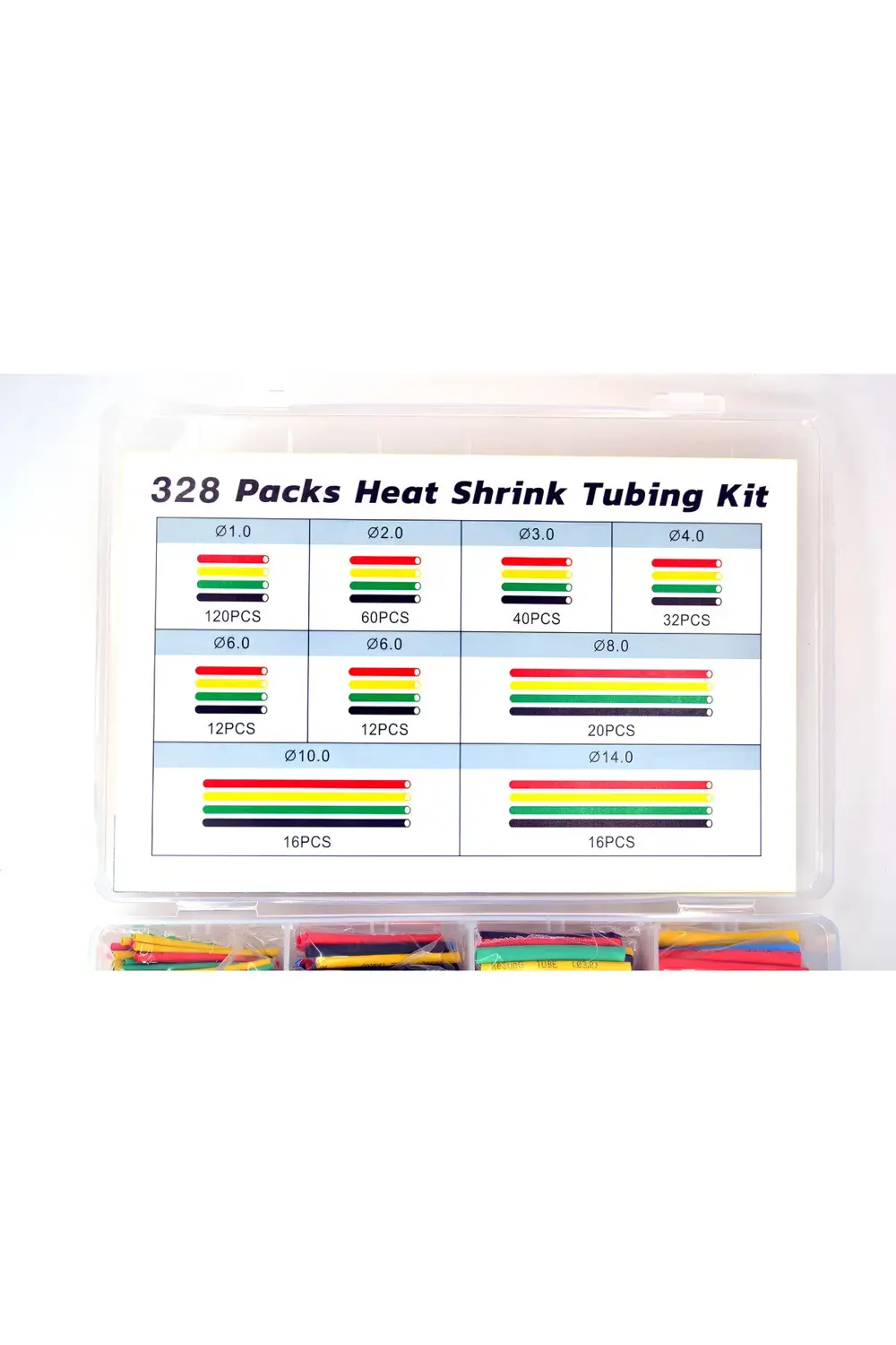 328 Parça Makaron Seti Isı ile Daralan Makaron Renkli Kablo Tamir