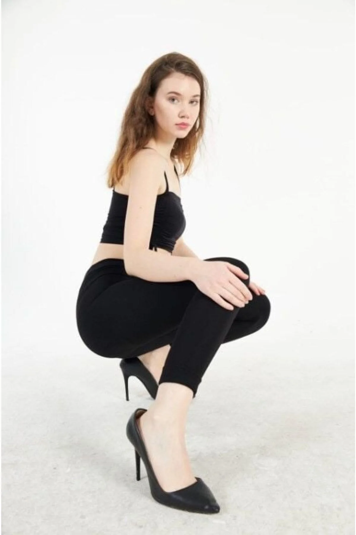 328 Şardonlu Çelikli Yüksek Bel Tayt