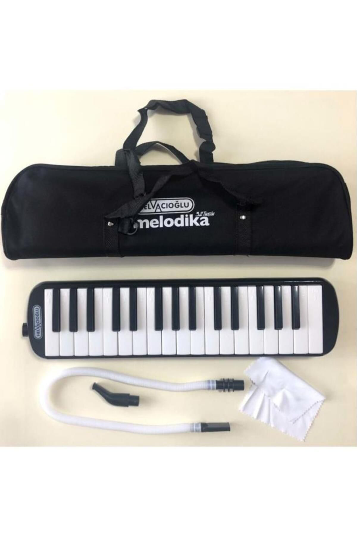 Helvacioğlu 32K 32 Tuşlu Melodika Bez Çantali - Siyah.