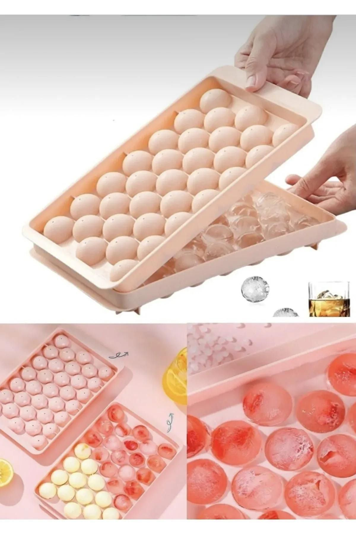 33 Hazneli Küre Buz Kalıbı 20-12 Cm 11 x 7 Plastik görseldeki ile